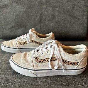 VANS Ward Cheetah Stripe Marshmallow White